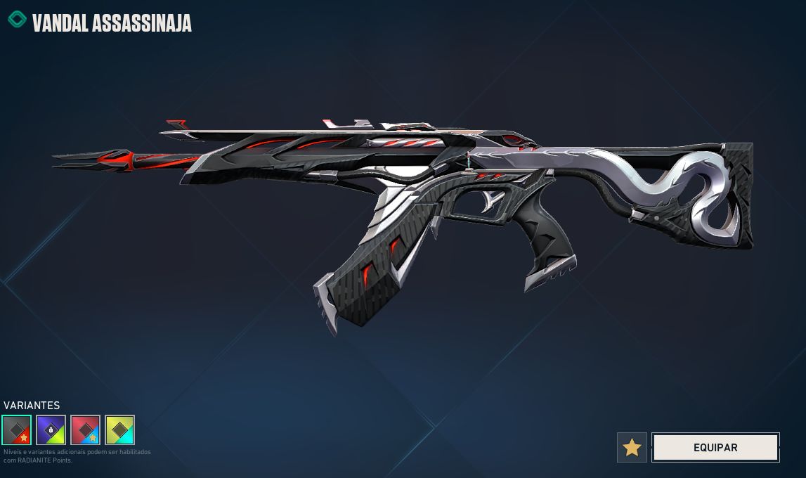 Conta do valorant com skins que não aparecem na loja normalmente