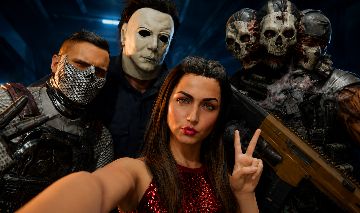 CONTA WARZONE COM BAILARINA/ MICHAEL MYERS/ NEMESIS E MUITO MAIS