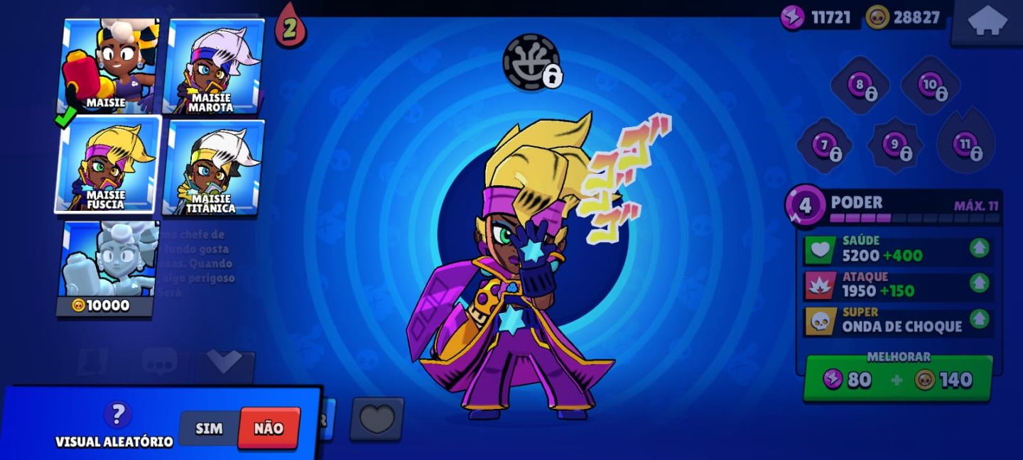 SHELLY ESTELAR + 65 BRAWLERS + 371 GEMAS + 28.827 MOEDAS + SKINS ANTIGAS