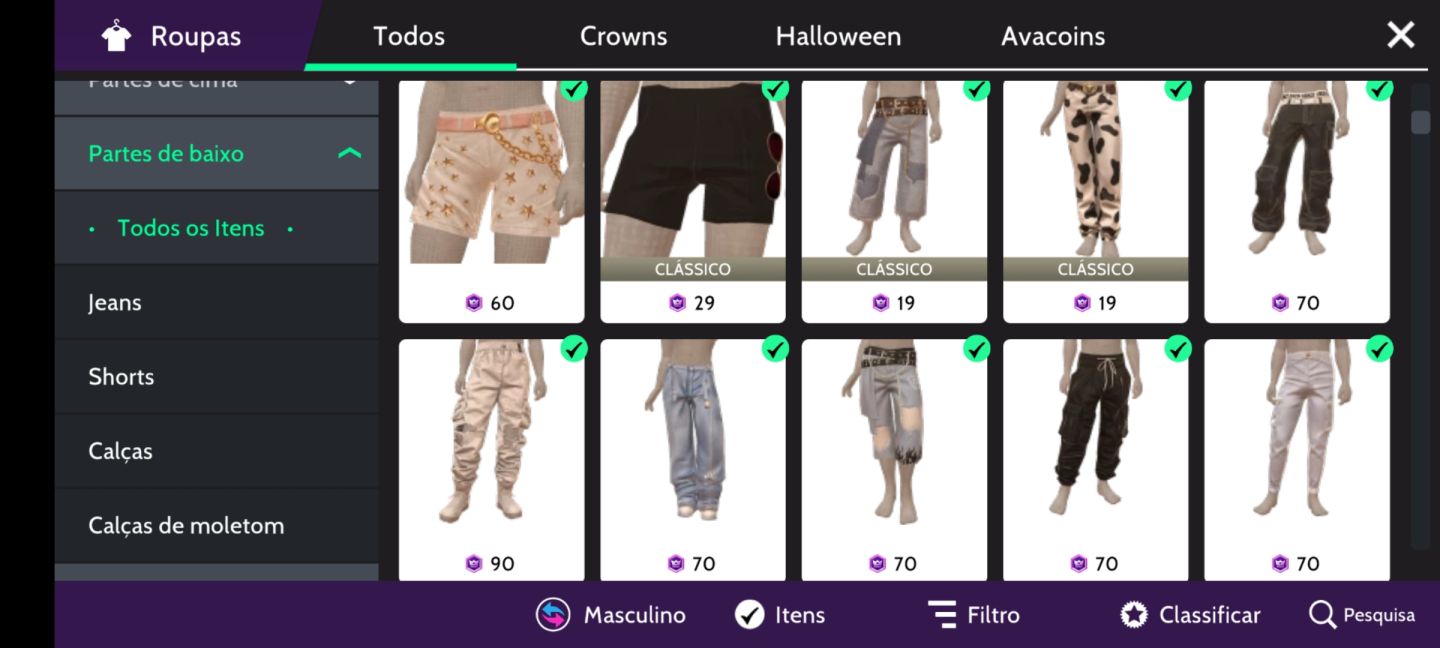 Conta de avakin LVL 58
