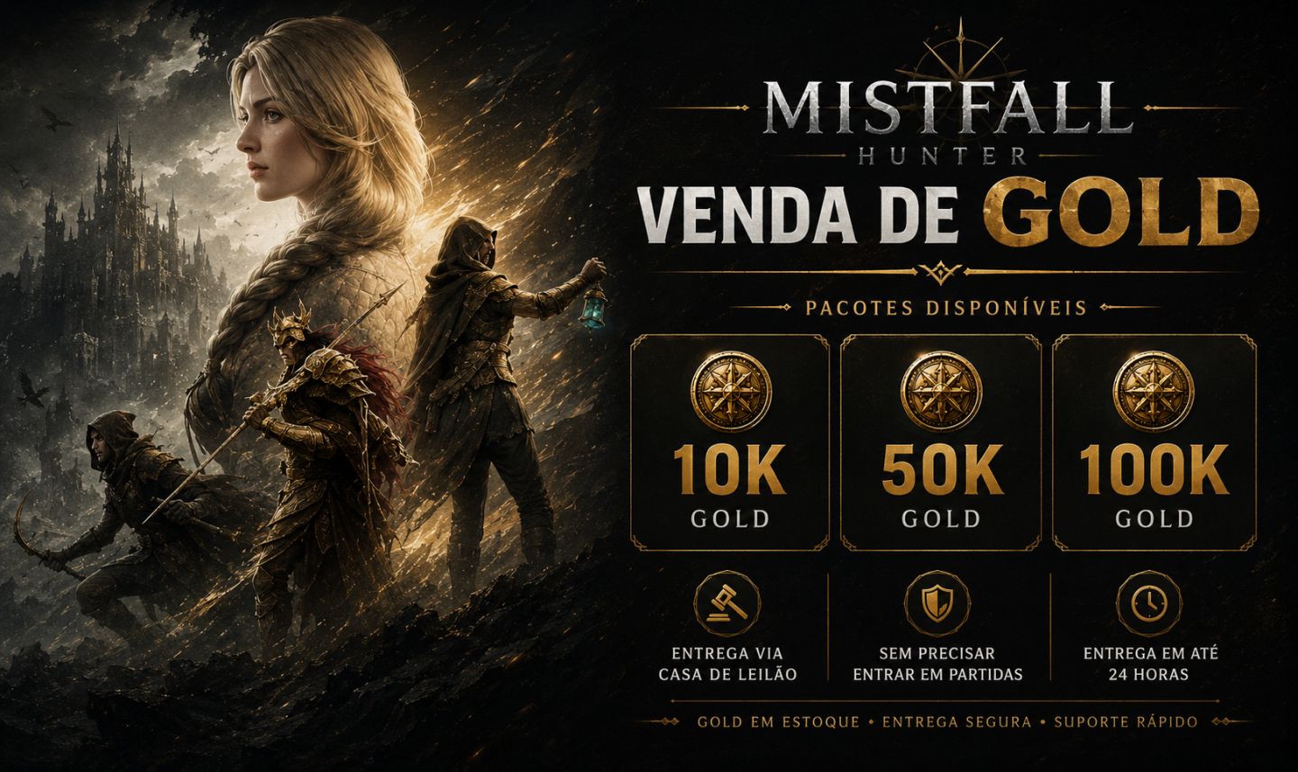 MISTFALL HUNTER | GOLD EM ESTOQUE | ENTREGA RÁPIDA COM MENOR PREÇO