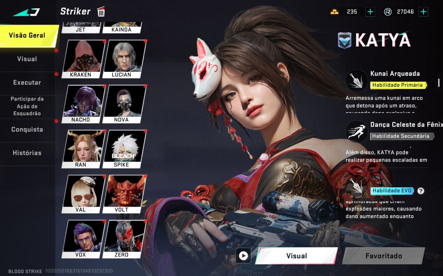 Conta de blood strike/ com skins raras/ pra sair logo