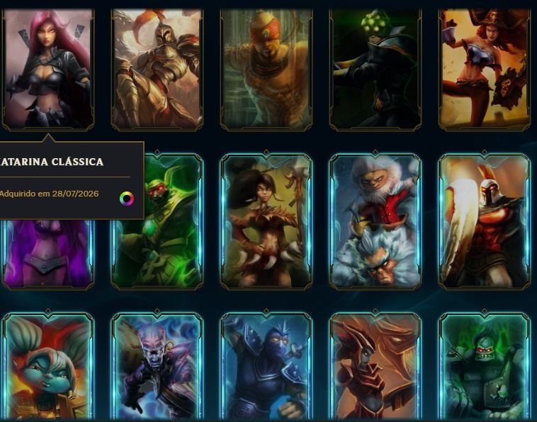 CONTA (SEM BAN) LEVEL 280, +70 SKINS E WINRATE RESETADO(3W 1L RANKED)