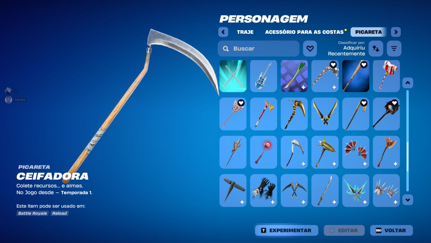 CONTA DE FORTNITE COMPLETA
