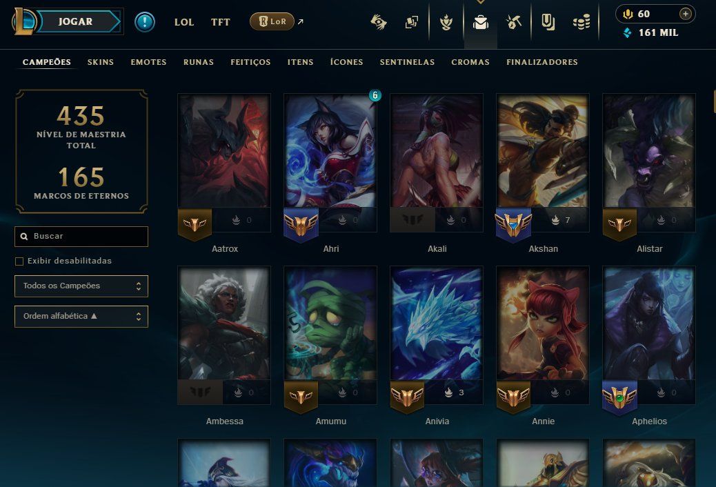 Conta Riot Games/League of Legends sem rank