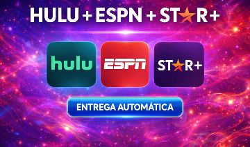 HULU + ESPN + STAR+ | 30 DIAS / 15 DIAS OU 7 DIAS - ENTREGA AUTOMÁTICA