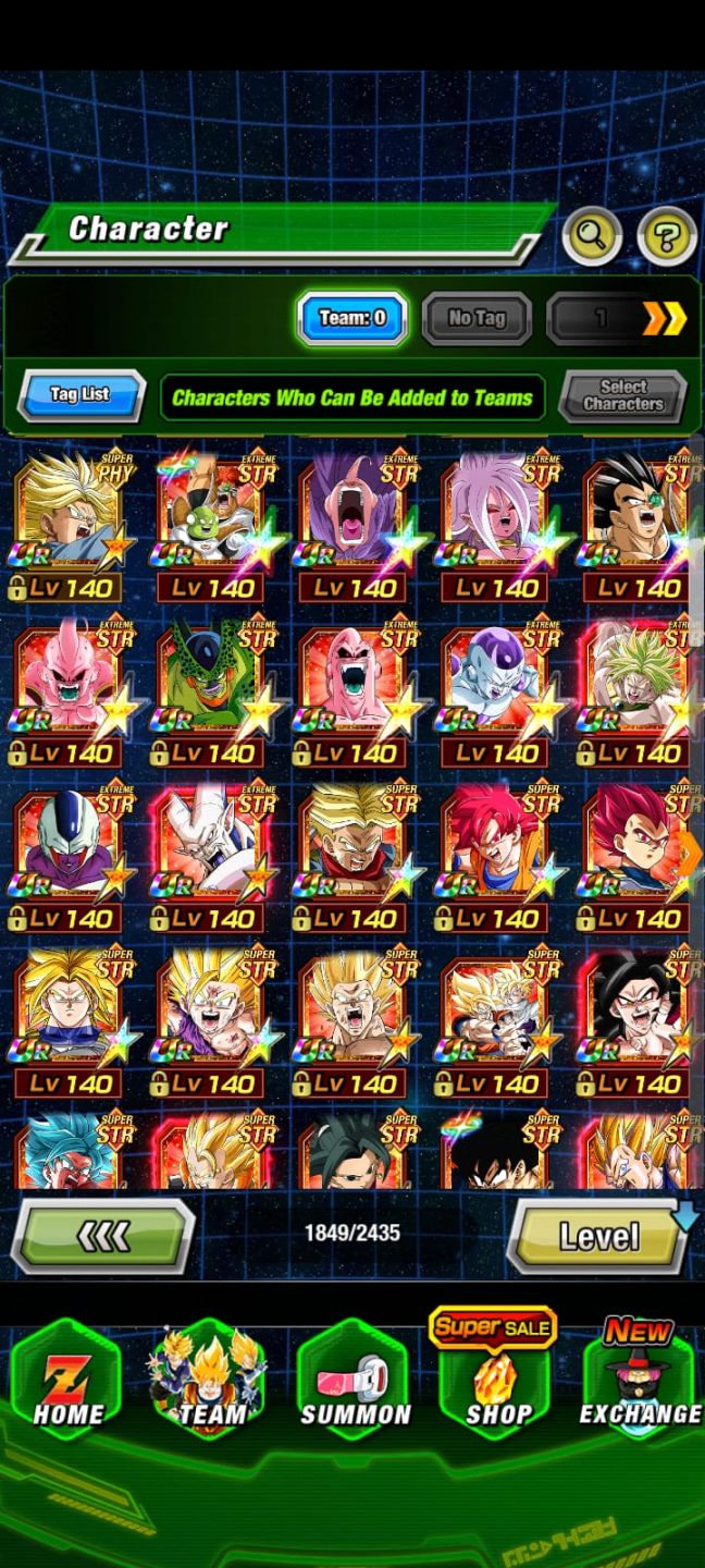 Conta Dokkan battle Avançada (GLOBAL)