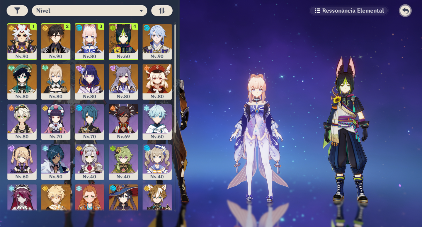 CONTA GENSHIN AR 55 T5 10+ (Zhongli, Raiden, Venti...) ARMA T5 1 T4 20+