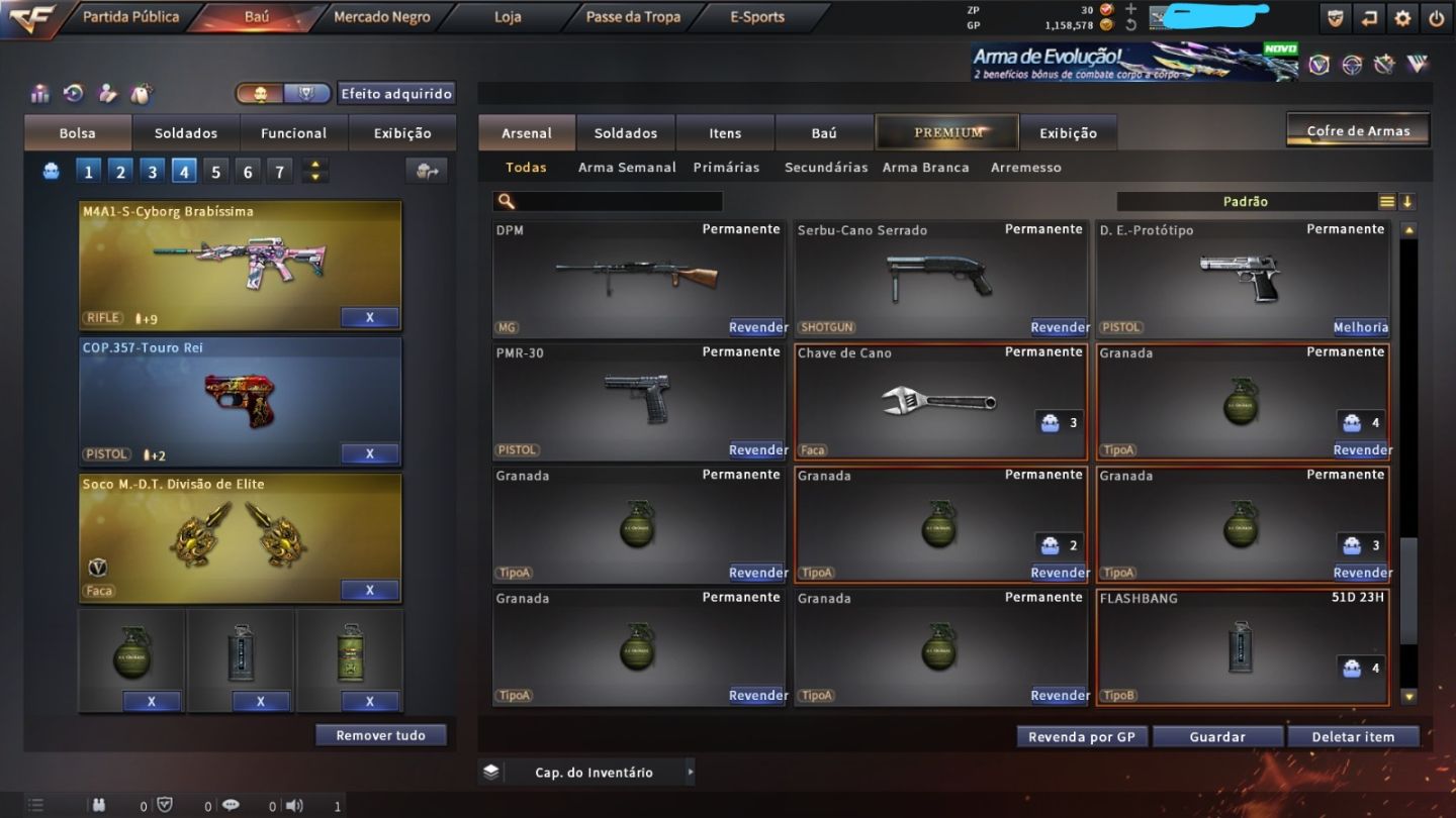 Conta de Crossfire com varias vips