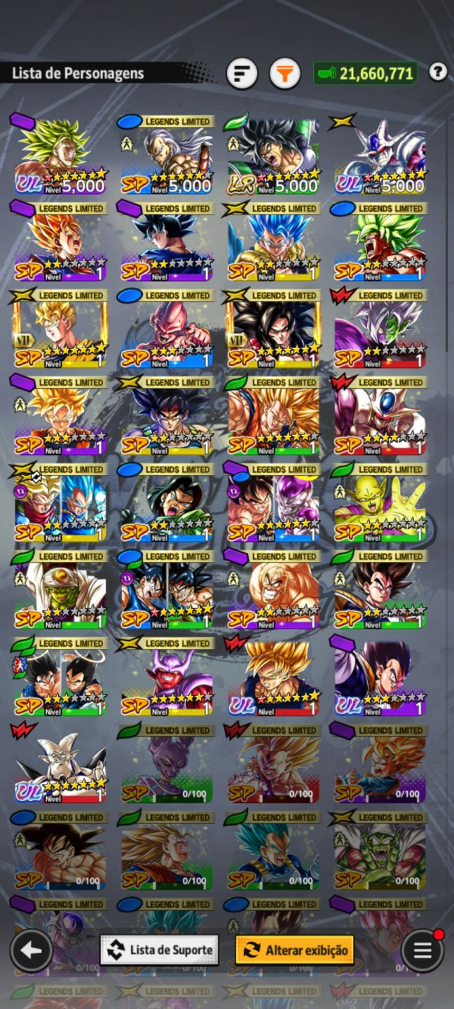Conta DRAGON BALL LEGENDS top