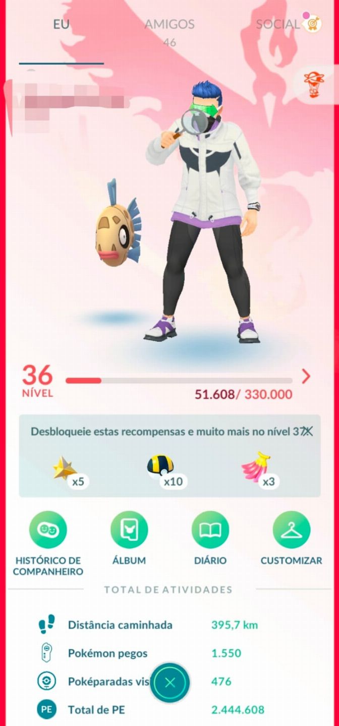 Pokémon GO Nível 36 | 12 Lendários + Míticos + Passes Premium e MTs