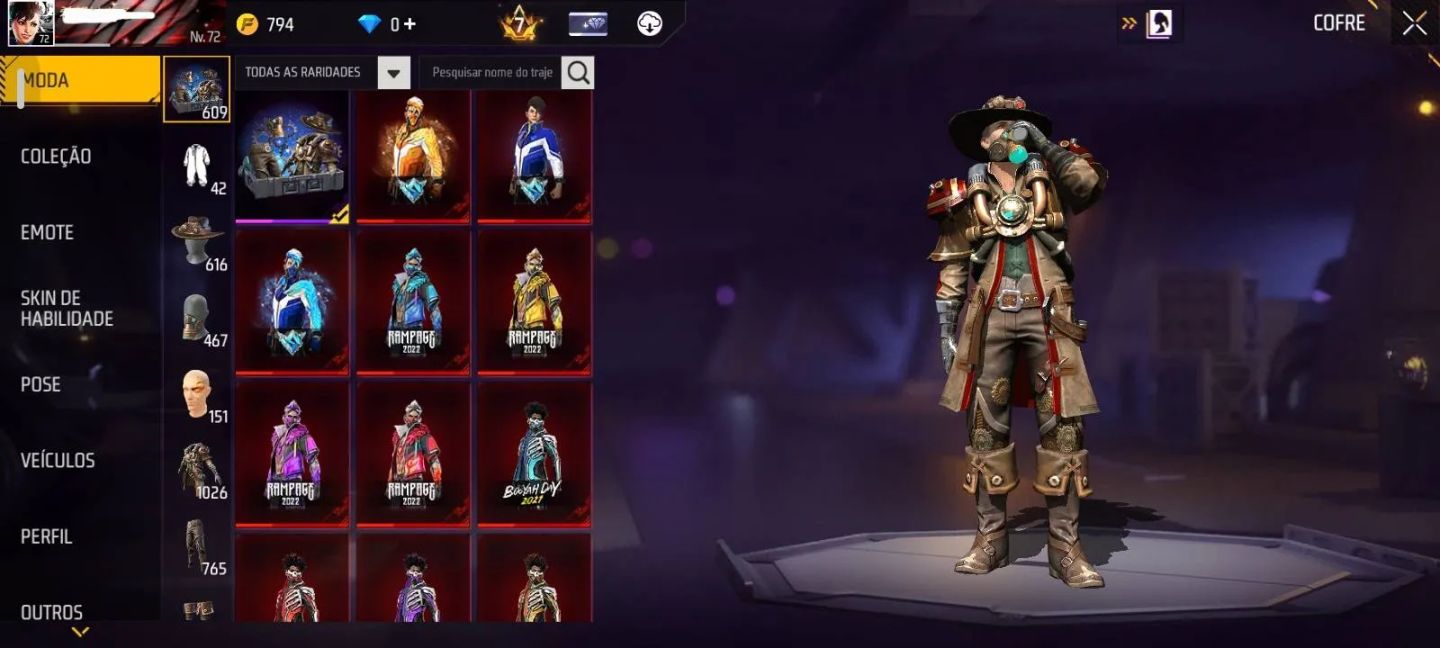 CONTA RARA FREE FIRE (LEIA DESCRIÇÃO)