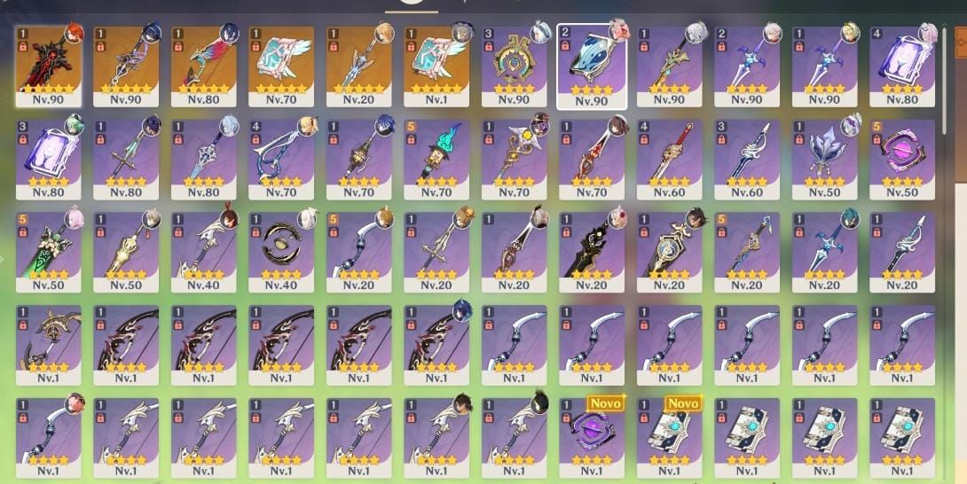 Citlali + skin| yelan + skin | hutao + skin e outros t5