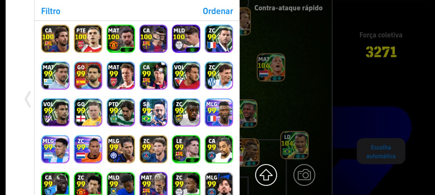 CONTA DE EFOOTBALL COM DEL PIERO 108+CRIS + 108 + ENTRE OUTROS JOGADORES