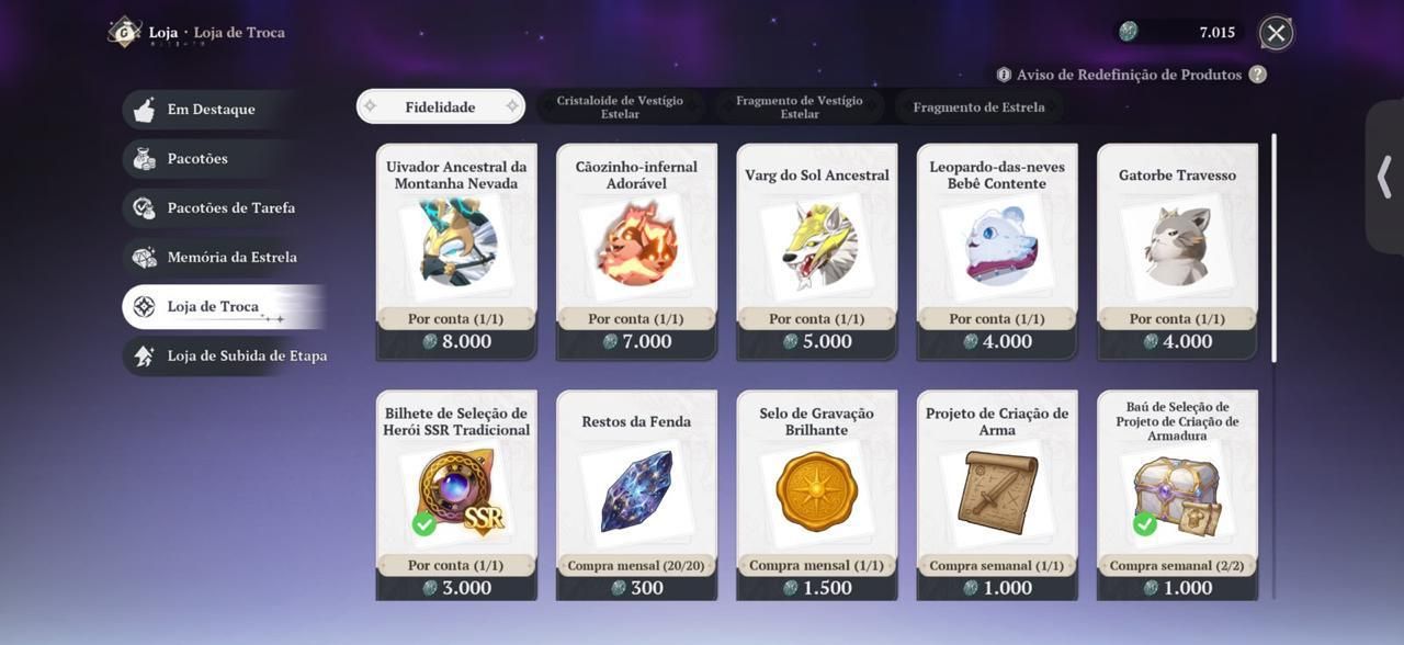 Conta desde o início do Game Desapego