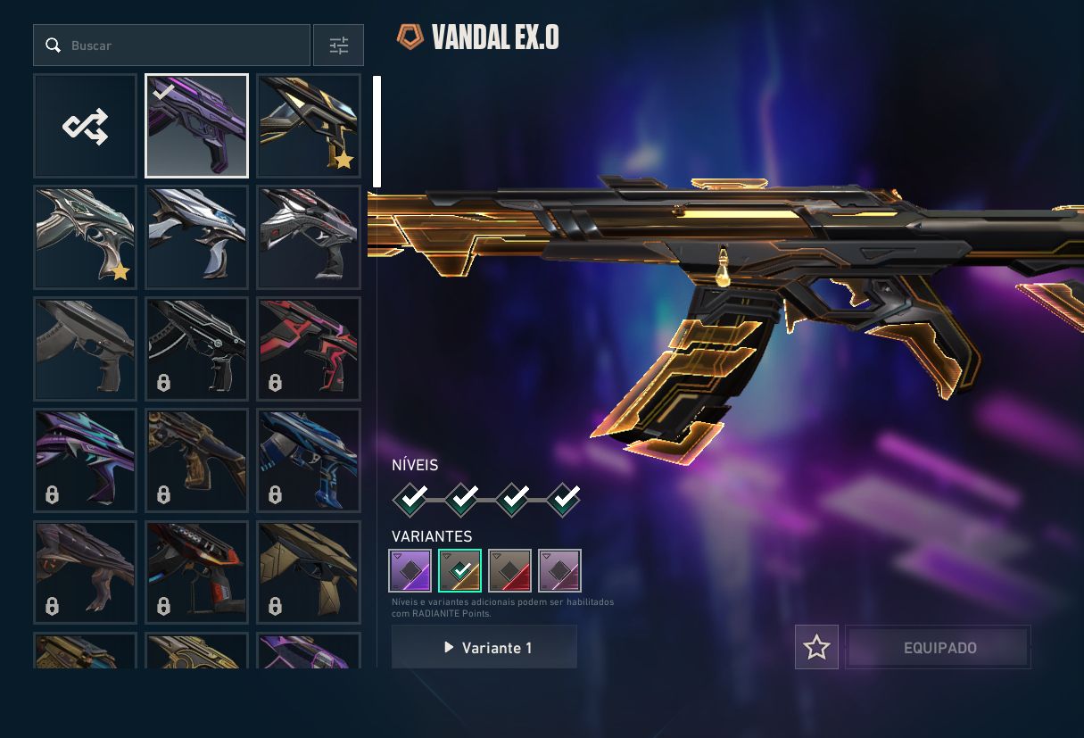 CONTA VALORANT | CHAMPIONS 2025 | VANDAL + PHANTOM