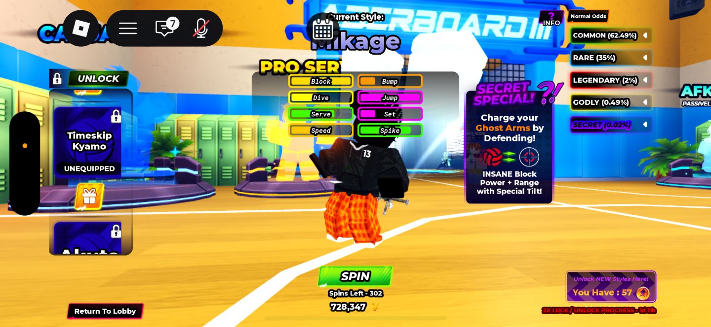CONTA VOLLEYBALL 4.0 / VOLLEYBALL UNBOUND NIVEL 402 + LEGEND + ITENS GODLY