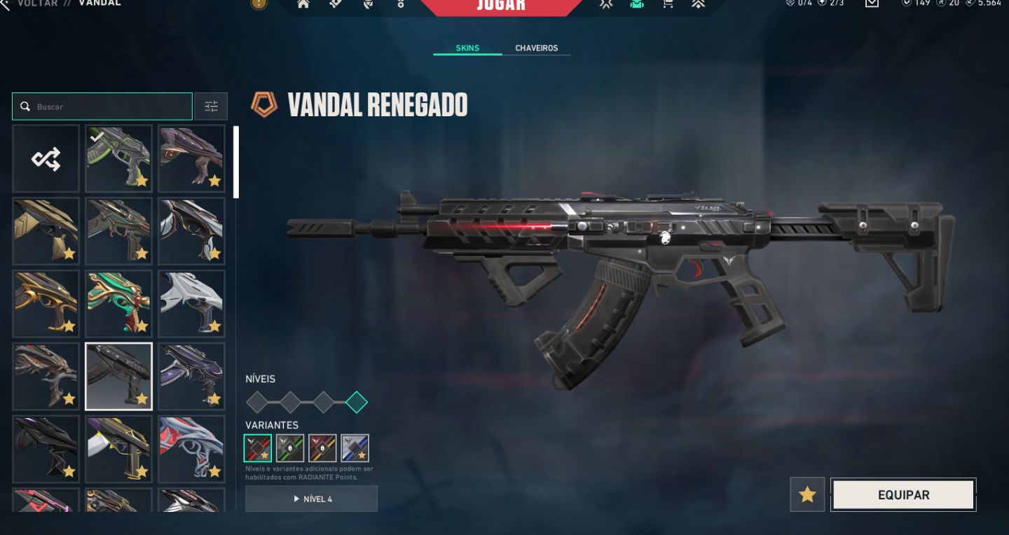 Conta valorant varias skins ex imo 2