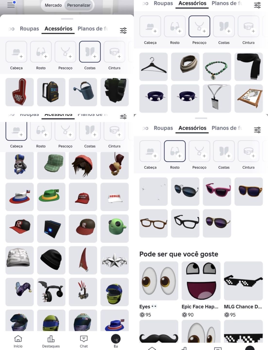 CONTA DE ROBLOX 8K DE ROBUX GASTOS EM SKINS + 280 ROBUX LIVRES PARA GASTAR