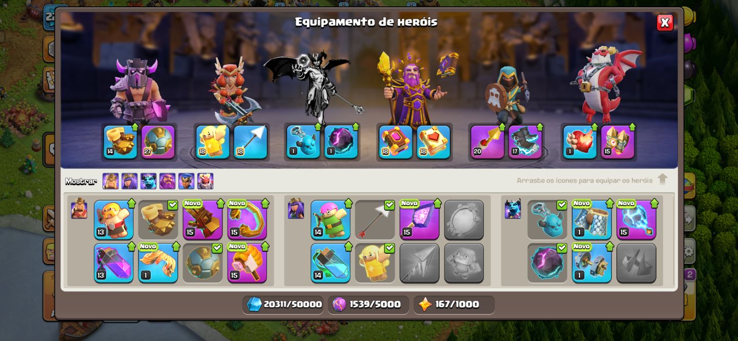 (PREÇO NEGOCIAVEL) CONTA CLASH OF CLANS CV 17 SEMI