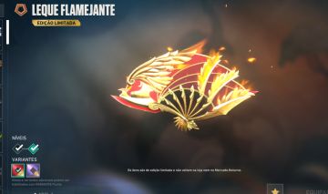 CONTA COM LEQUE FLAMEJANTE