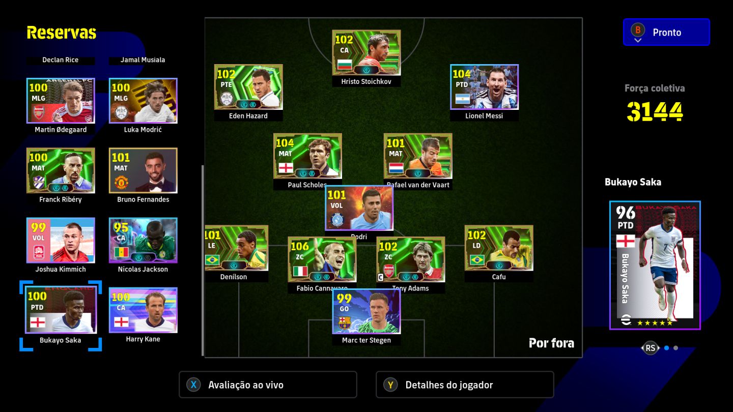 CONTA EFOOTBALL (STEAM) COM CAFU SCHOLES STOICHKOV E NEYMAR E COMPANIA