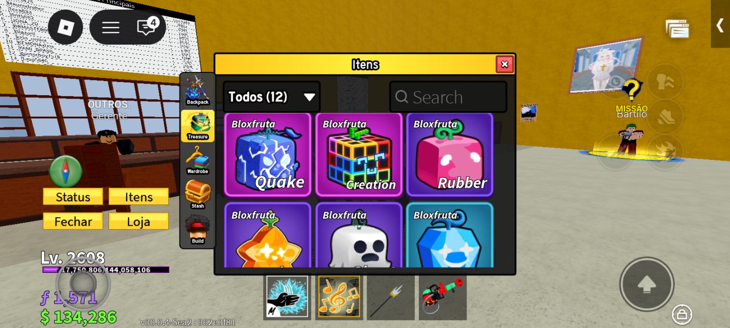 Conta boa pra iniciar no blox fuits
