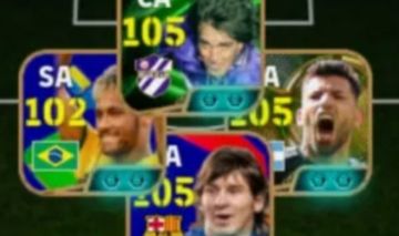 CONTA EFOOTBALL RARA! NEY E MESSI DO PACK + AGUERO BLITZ + BATISTUTA E++!