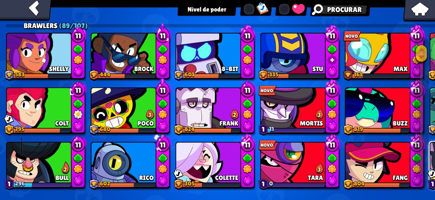 RARÍSSIMA CONTA OG BRAWL STARS DESDE 2019! 30K TROFÉUS, 89/107 BRAWLERS