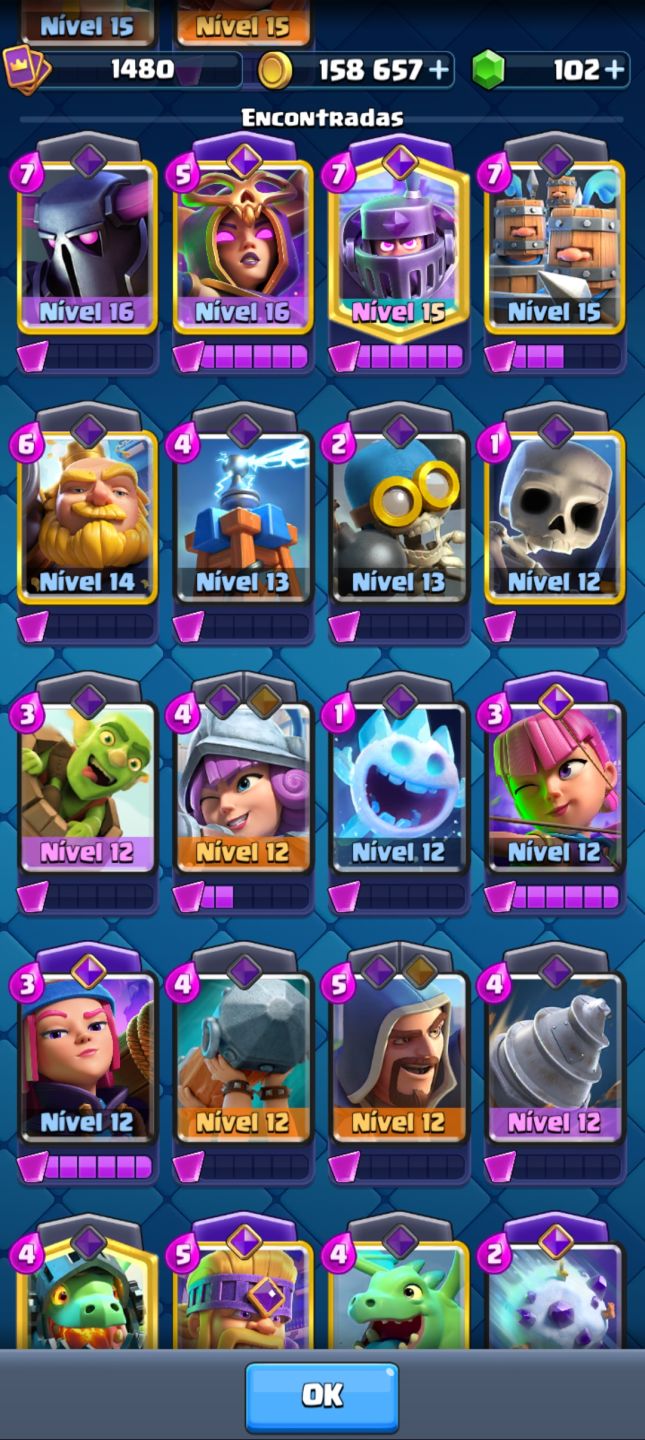CONTA DE CLASH 11.5K DE TROFÉUS 10 EVOLUÇÕES E 2 HERÓIS