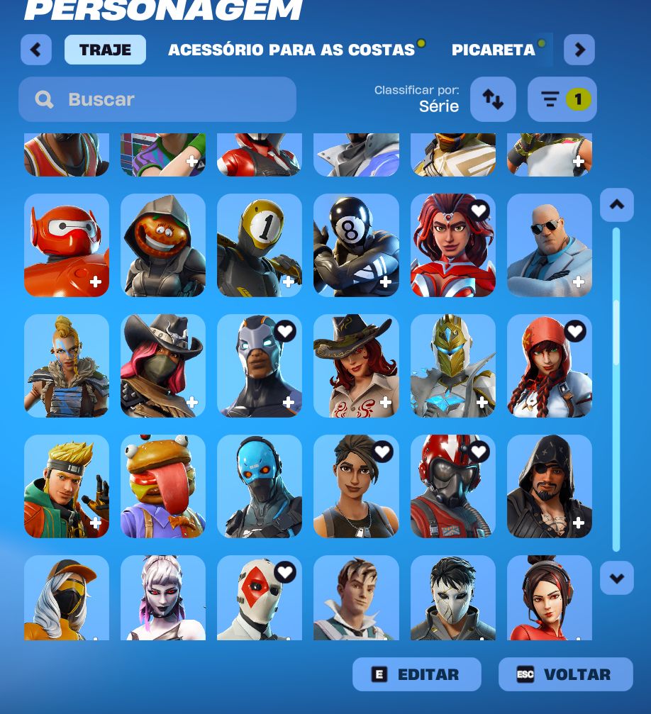 CONTA RARA COM TRAVIS SCOTT, S4+, SALVE O MUNDO FUNDADOR (165 SKINS)
