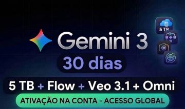 Assinatura do Google AI Pro por 1 mês + BRINDE - Ativação na Conta Via Link