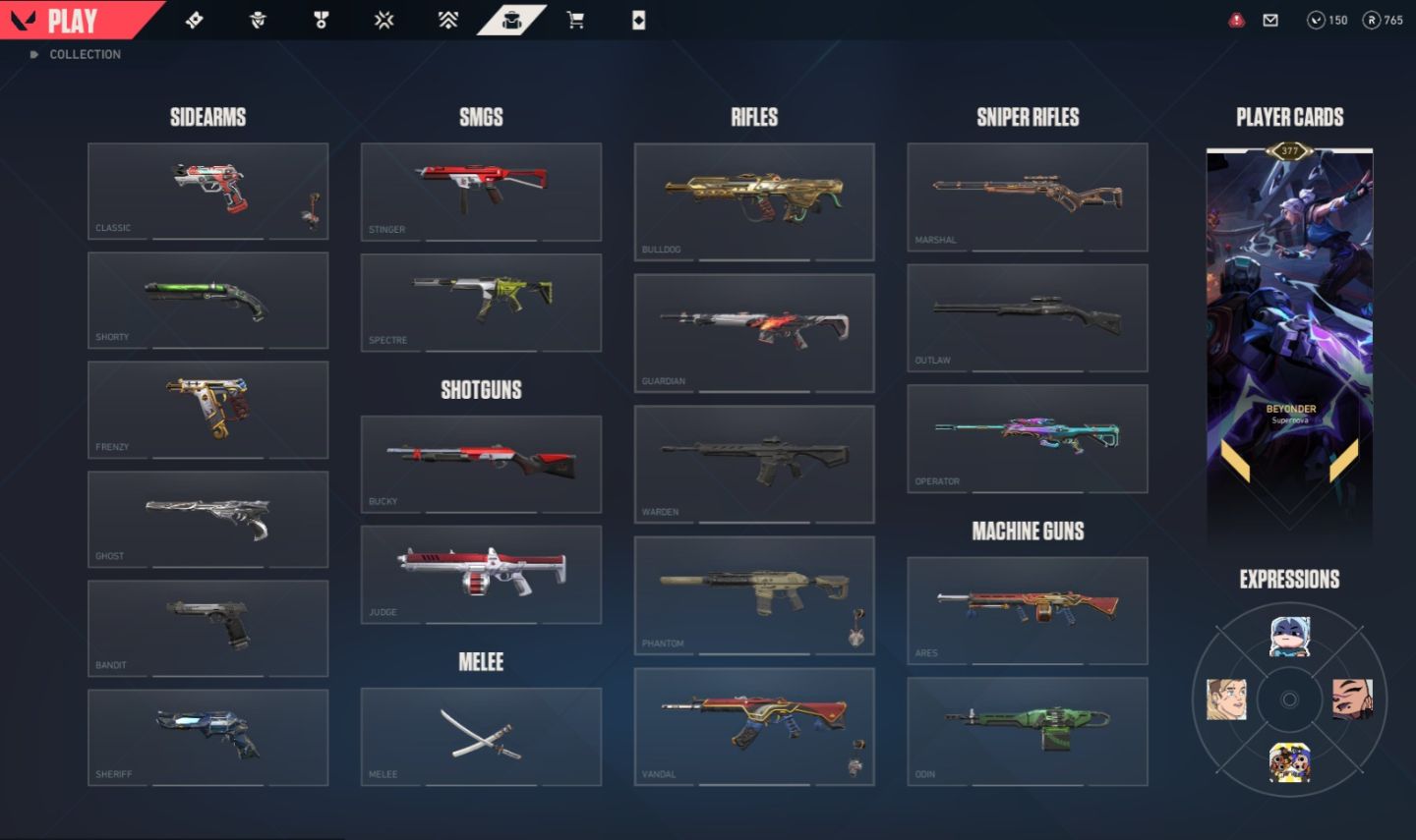 Conta de Valorant + Skins + Pacote Oni Completo