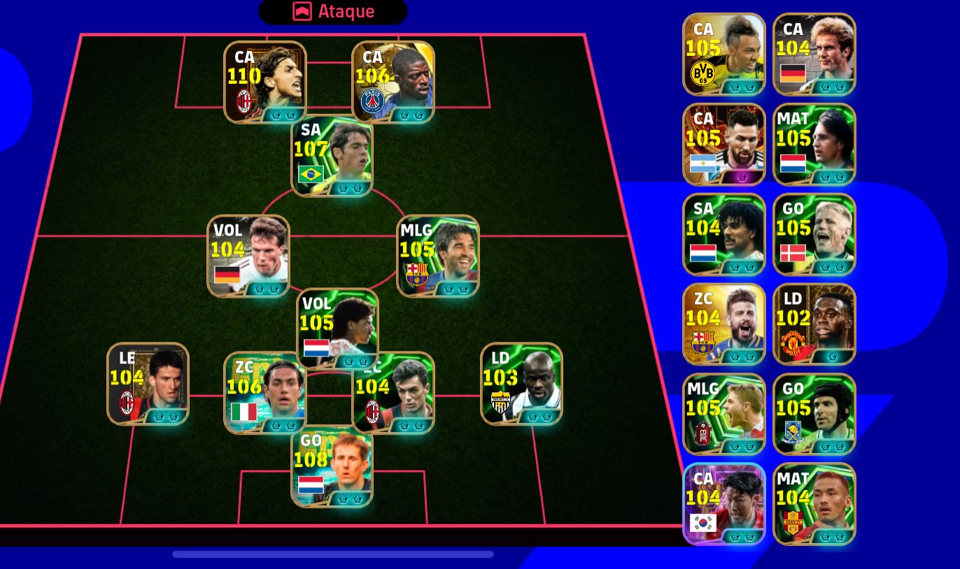 TÍTULO DO ANÚNCIO CONTA eFOOTBALL MOBILE JOGADORES TOP | ÓTIMO ELENCO