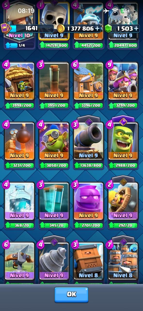 CONTA CLASH LVL 16