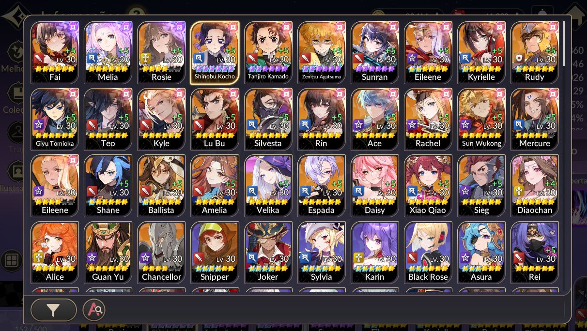 Conta Seven Knight REBIRTH 40.000 Rubis | Server NA + Collab T6