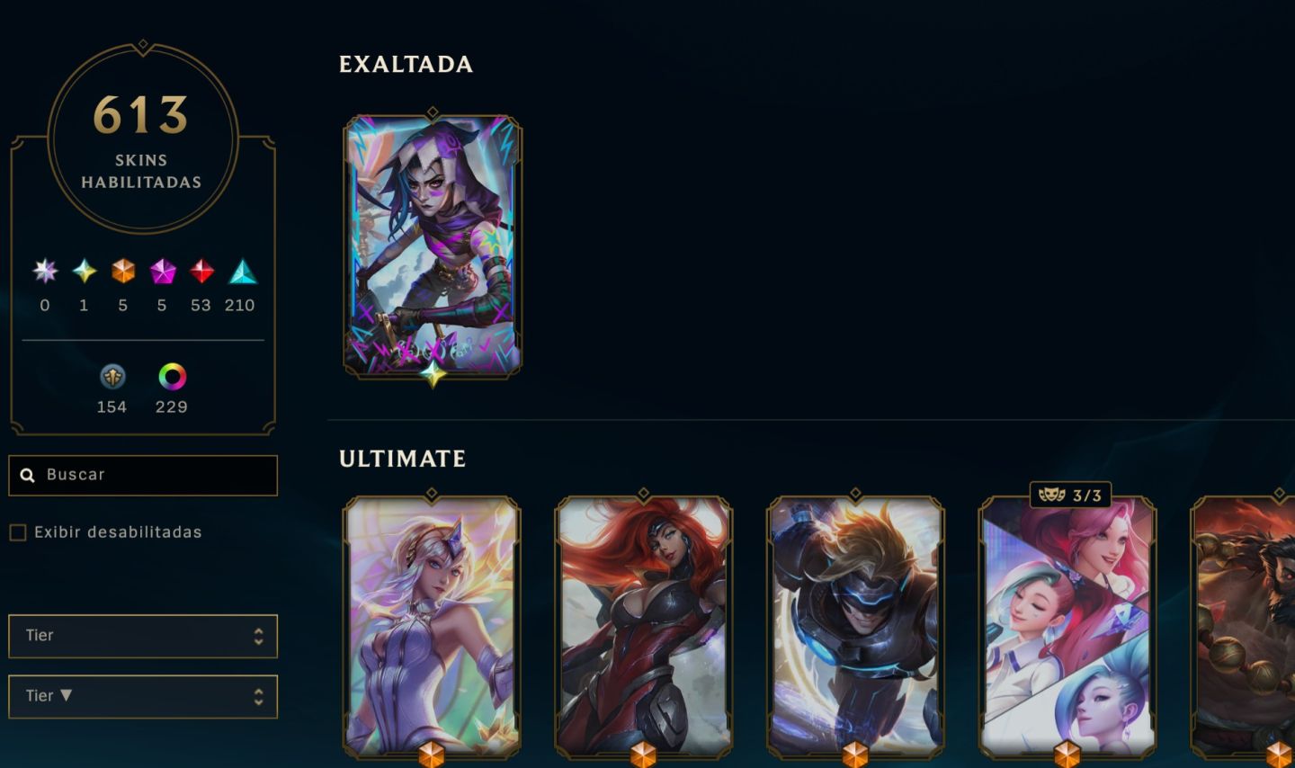 CONTA LOL +615SKINS(JINX FRAGMENTADA) +680 ICONES +229 CROMAS +MT SKIN RARA +TFT