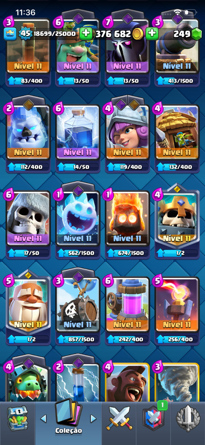 Conta de Clash com 10.000 troféus