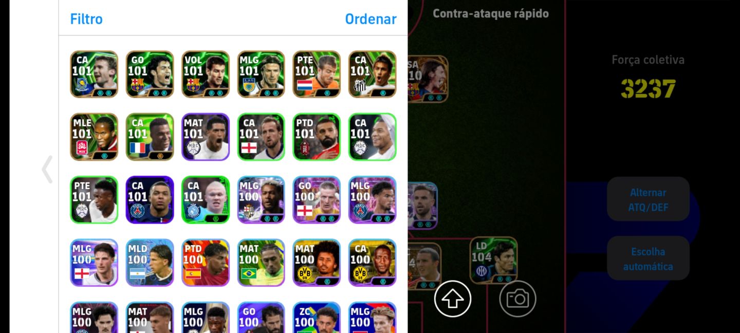 Conta Efootball - chega até 3240 de over