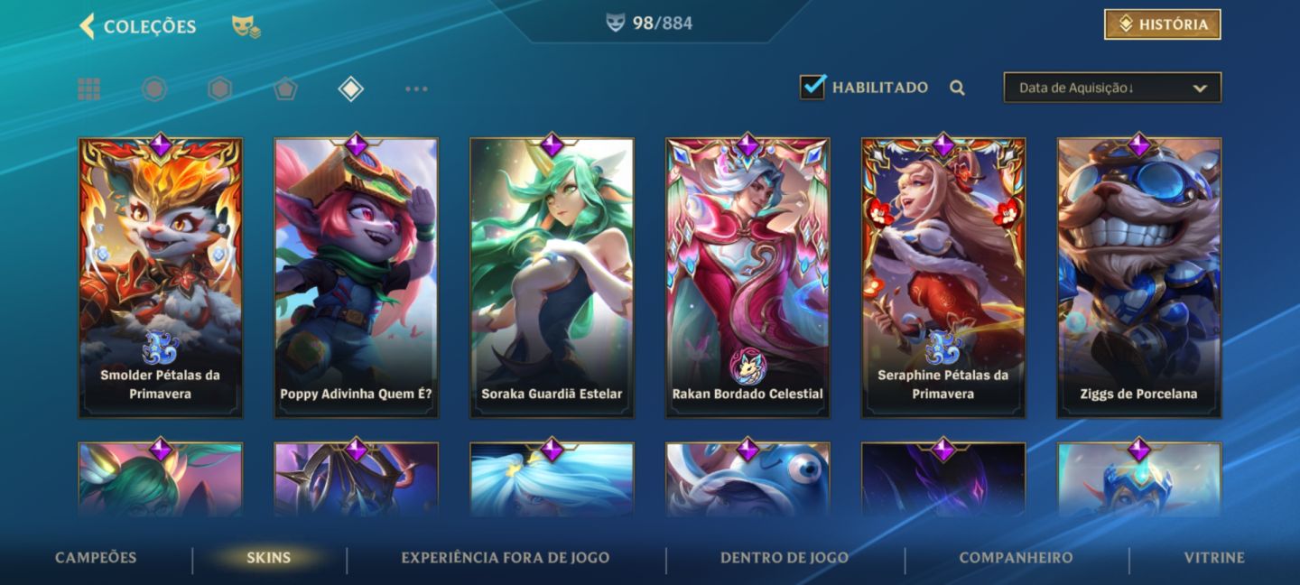 Conta Wild Rift | 98 skins