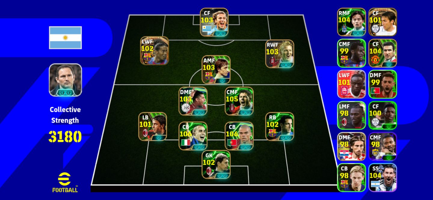 CONTA EFOOTBALL MOBILE SUPER RARA - MAIS DE 900 JOGADORES