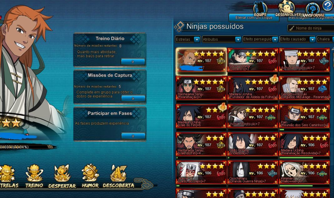 Naruto Online | 3,KK | Nv.107 | Pain, Shisui Susano'o e Indra +7 Despertado