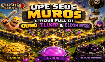 CLASH OF CLANS - SERVIÇOS-UPAR MUROS-FARM-RÁPIDO 100% Seguro!