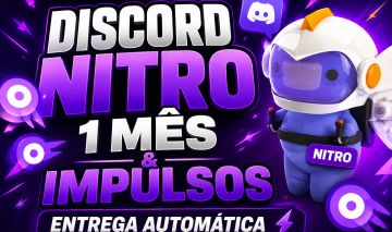 DISCORD NITRO 1 MÊS & IMPULSOS - ENTREGA AUTOMÁTICA