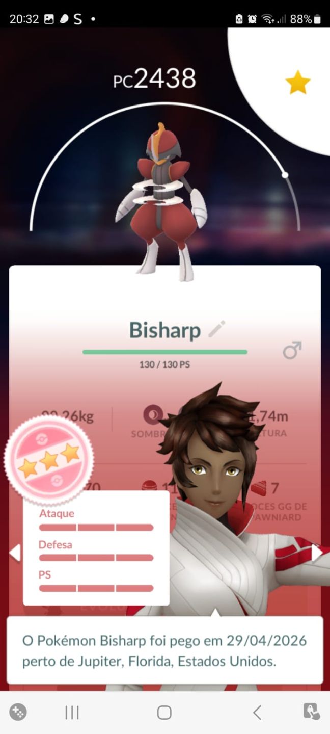 Conta Pokemon Go nível 58 Brilhantes Raros