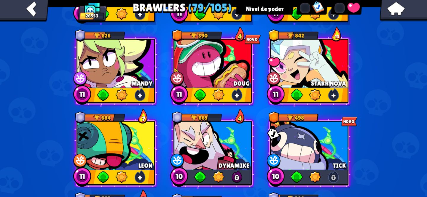 Brawl Stars 26k+ | Mortis 2k Troféus | 79 Brawlers | P11