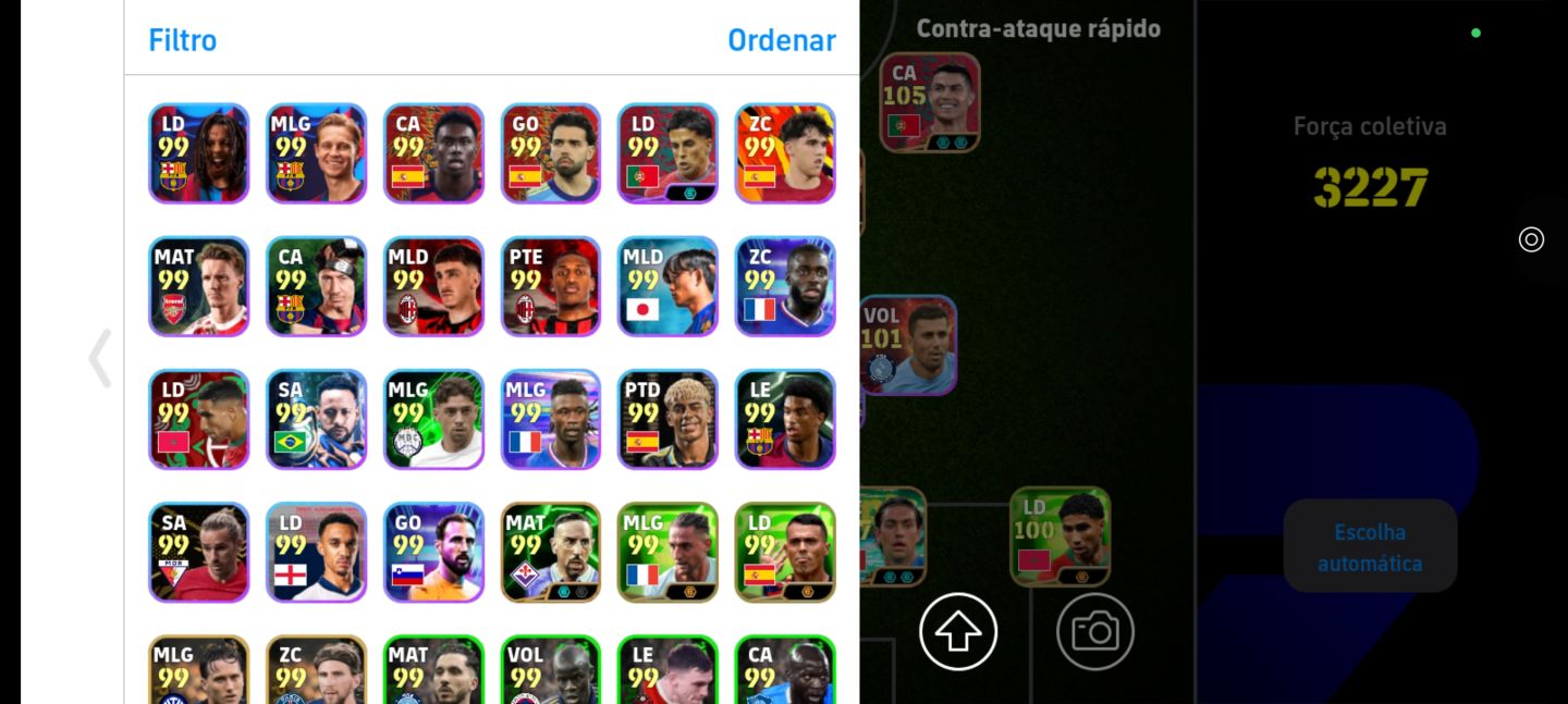 Conta com CR7 limitado, yamal blitz prime, ferran torres copa, e muitos outros