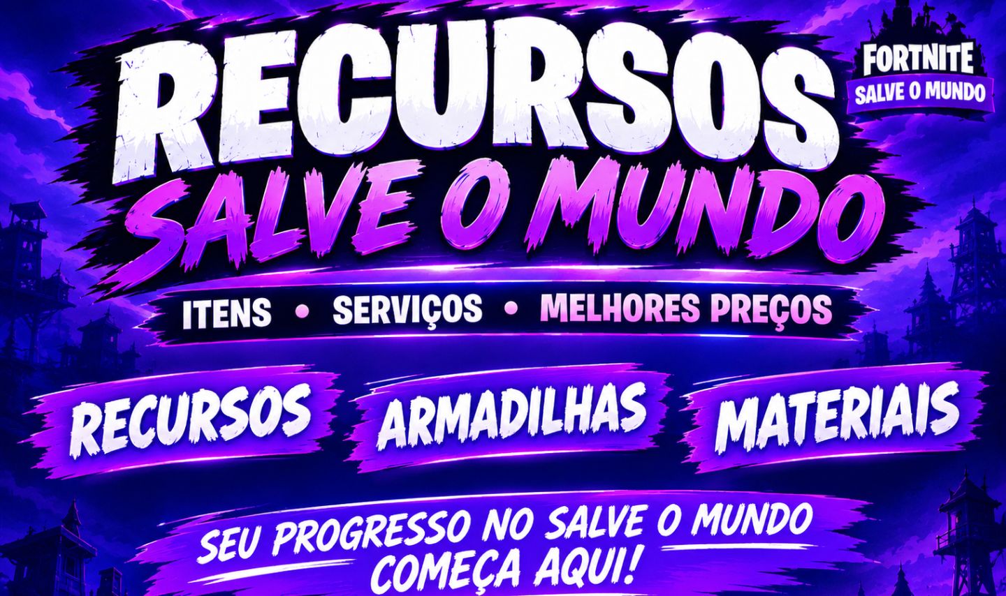 SALVE O MUNDO: recursos, itens, traps, material e etc