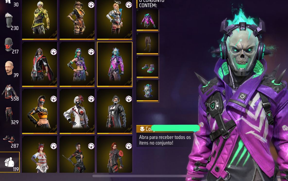 CONTA A VENDA SOMENTE A ANGELICAL AMARELA E ANGELICAL FEMININA !!!! NIVEL 75 GG