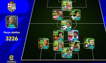 Conta efootball mobile/balé 108,puyol 107,rosicky 106,cannavaro106